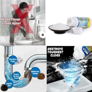 Powerful Sink and Drain Cleaner Chemical Powder Agent for Kitchen Toilet Pipe