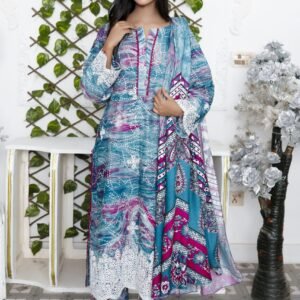 RIPPLE COLLECTION  Unstitched  3 PIECES PRINTED EMBROIDERED KHADDAR COLLECTION Party Wear | winter 23