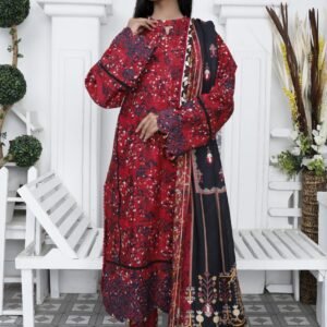 RIPPLE COLLECTION  Unstitched  3 PIECES PRINTED EMBROIDERED KHADDAR COLLECTION Party Wear | winter 23