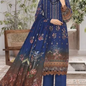 BAREEZA EMBROIDERED SHAMREY  Unstitched  3 PIECES PRINTED EMBROIDERED SHAMREY COLLECTION Casual Wear | winter 23