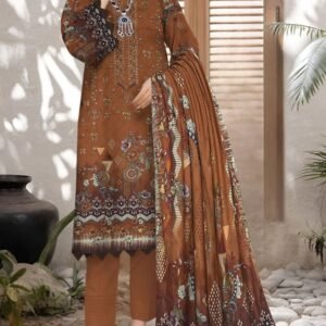 BAREEZA EMBROIDERED SHAMREY  Unstitched  3 PIECES PRINTED EMBROIDERED SHAMREY COLLECTION Casual Wear | winter 23