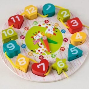 Wooden Shape Color Sorting Clock