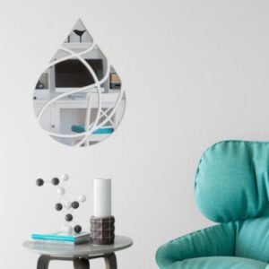 water drop design Acrylic mirror wall stickers ( 15 inch size)
