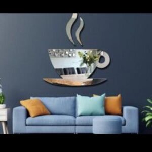 Cup Acrylic mirror wall stickers 15 inch size