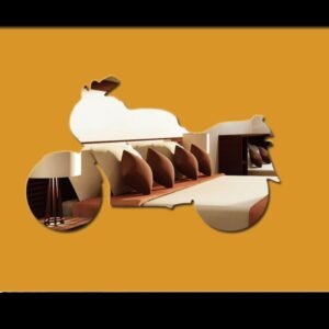 heavy bike Acrylic mirror wall stickers 15 inch size