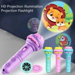 Baby Projector Torch 3Cards Cartoon Projection Flashlight  Children Early Education Toy