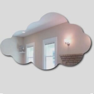 Cloud Shaped Acrylic mirror wall stickers 15 inch size