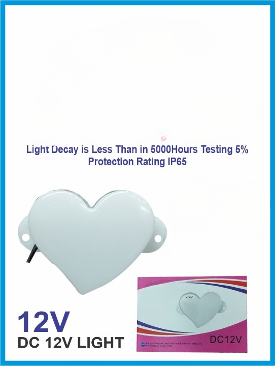 heart shape DC 12V light