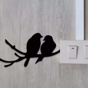 Love Bird Wooden Wall Decoration Or Switch Board Decor Wooden Material
