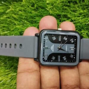 (Design 1)ALPHA WATCH NEW STOCK RUBBER STRAP FINISHING MODEL ,With normal box (random color)