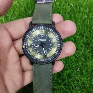(Design 3)STRIKE BELT WATCH GOOD QUALITY  With normal box (random color)