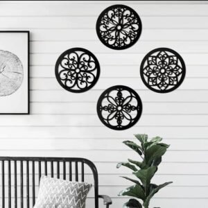 Circle Patterns Wall Decoration. 4 pieces
