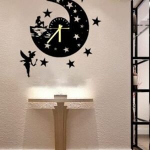Fairy Wall Clock - Wooden Wall Decoration