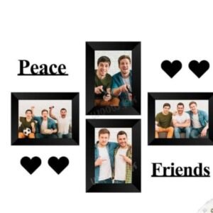 Memory Wall 4 frames Set Wooden Wall Decoration.