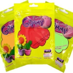 Funny Gummy Flexible Clay - non-toxi for Children (60gm) - (Random Color)