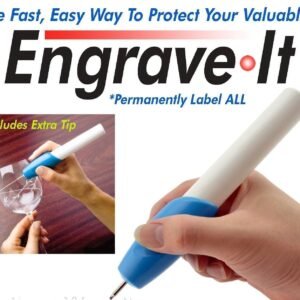 Engrave It - Carving Pen Engraver Machine for Glass, Plastic, Iron, and Steel