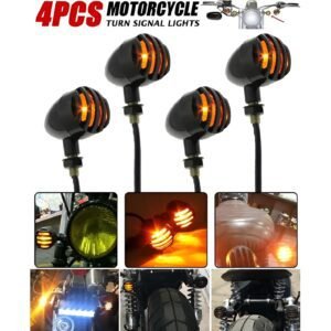 Pack of 4 grill indicators yellow led for bikes
