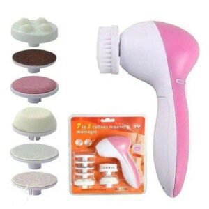 7 in 1 Facial Electric Cleanser and Massager, Face Massager Machine, Skin Electric Cleanser, Scrub Beauty Device Scrubber, Beauty Care Brush for Removing Blackhead Exfoliating and Massaging, Beauty Tool Device