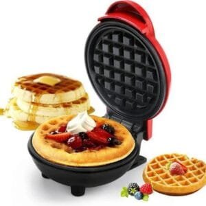 Mini Waffle Maker Breakfast Machine Non Stick Easy Clean  (random color )