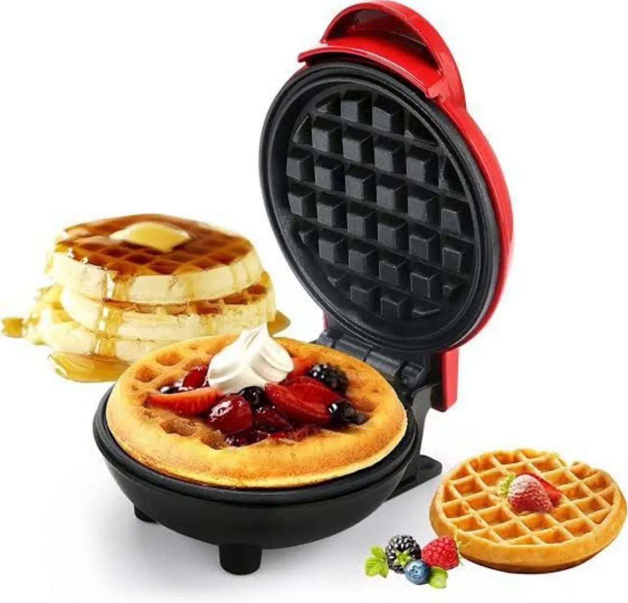 Mini Waffle Maker Breakfast Machine Non Stick Easy Clean (random color )
