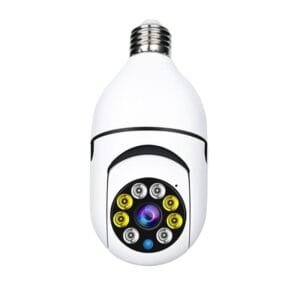 Speed-X Bulb Camera 1080p Wifi 360 Degree Panoramic Night Vision Two-Way Audio Motion Detection