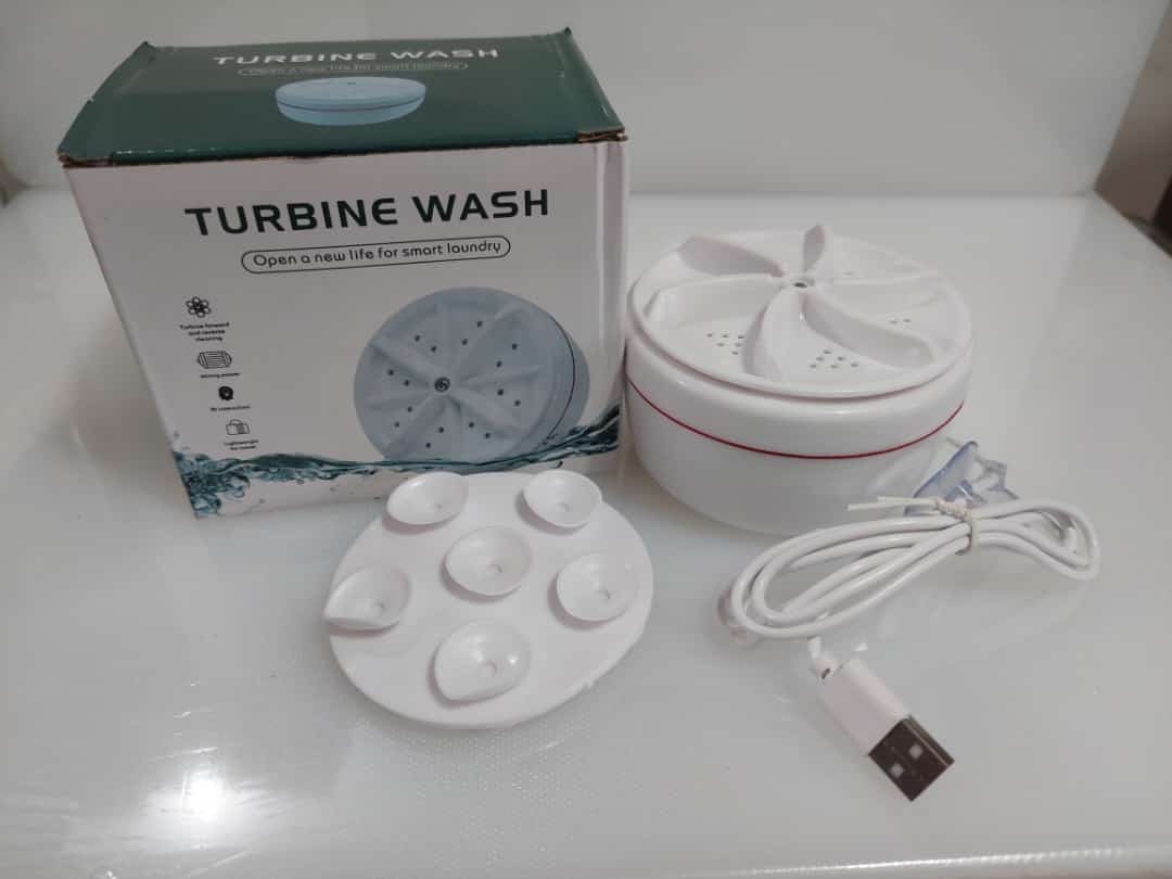 Mini Washing Machine Portable Ultrasonic Turbine Washer - Image 2