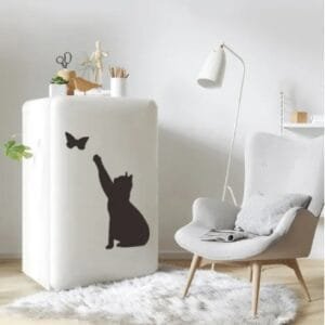 New Creative Kitten Butterfly Wall Sticker Living Room Bedroom