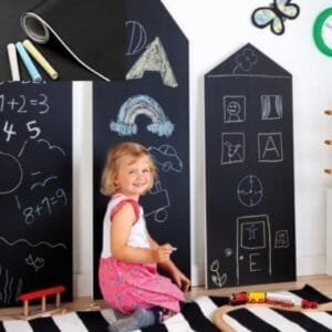 Black Board Waterproof Chalk Board Wall Sheet For Kids | Removable, Waterfproof, dont damage your walls