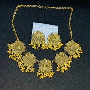 AFGHANI FLOWER CHOKER FOR ALL AGES GOLD