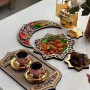 Platter set 4 pec set. Serving Tray,portable Food Storage Container