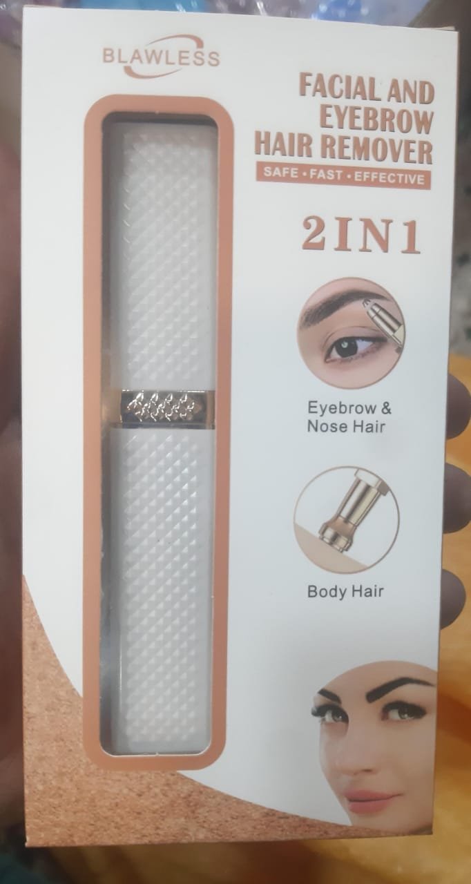 2 in 1 Flawless Facial Hair removal | 2 in 1 Women's Electric Epilator USB Charging Portable Hair Remover Bikini Painless Shaver for Women Body Facial Eyebrow Trimmer(random color ) - Image 8