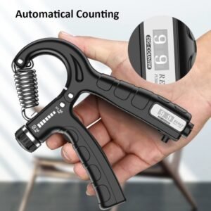 automatic counting Hand Grip Strengthener Adjustable Resistance Wrist Strengthener Forearm Gripper Hand Workout Squeezer Grip Strength Trainer(Random color)