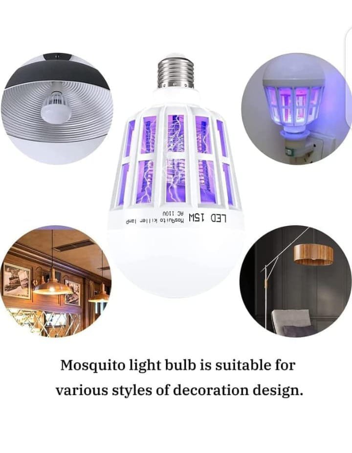 2 Pack Bug Zapper Light Bulbs, 2 in 1 Mosquito Light Bulb, Flying Insect Trap UV LED Lamp for Patio and Indoor - Image 7