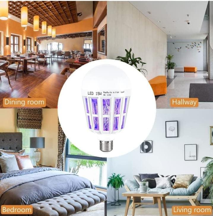 2 Pack Bug Zapper Light Bulbs, 2 in 1 Mosquito Light Bulb, Flying Insect Trap UV LED Lamp for Patio and Indoor - Image 12