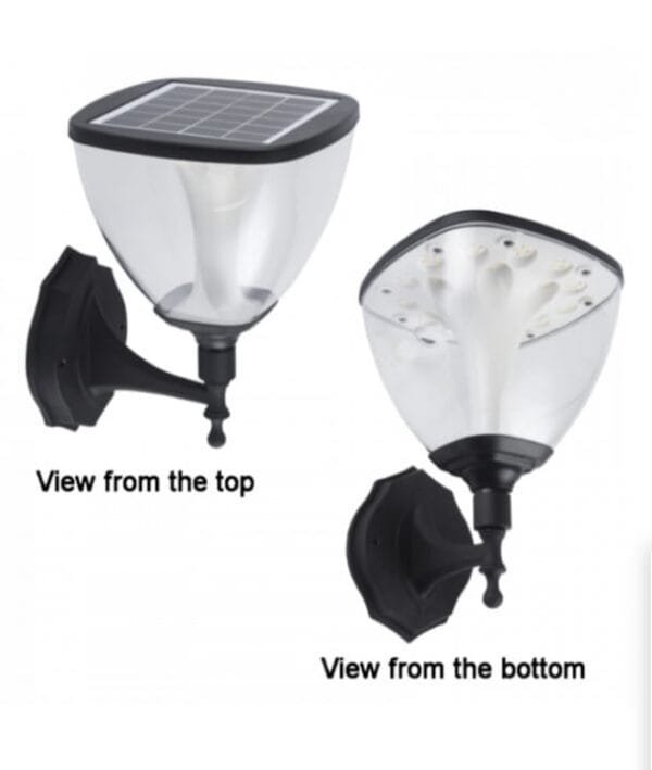 LED – SOLAR LIGHT WITH SENSOR – VARIABLE COLOUR TEMPERATURE – BLACKSOLAR LAMPS MUST BE INSTALLED OUTDOORS IN DIRECT SUNLIGHT.