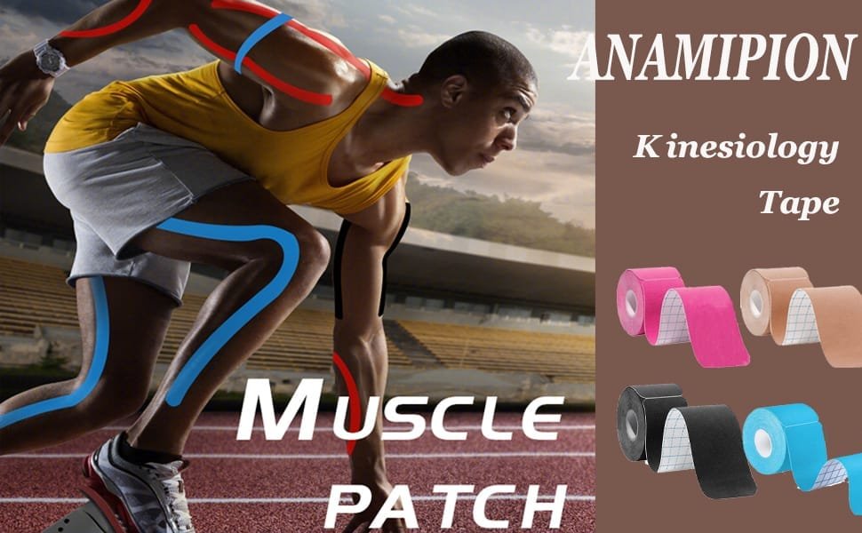 Kinesiology Tape Muscle Bandage Sports Cotton Elastic Adhesive Strain Injury Tape Knee Muscle Pain Relief Stickers (Random Colors) - Image 6