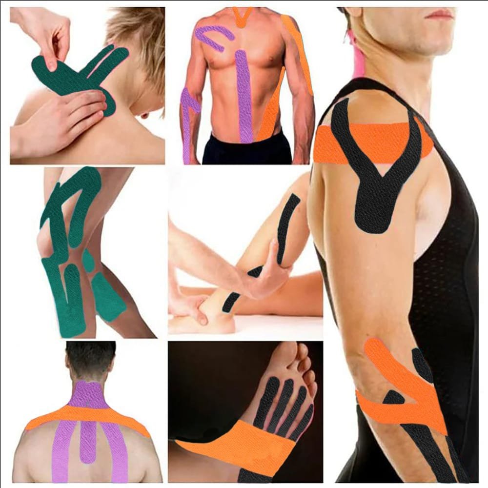 Kinesiology Tape Muscle Bandage Sports Cotton Elastic Adhesive Strain Injury Tape Knee Muscle Pain Relief Stickers (Random Colors) - Image 10