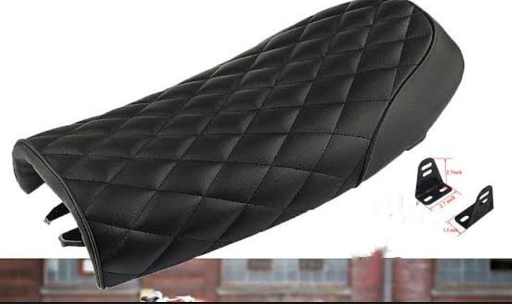 Motorcycle Universal Classic Saddle Cafe Racer Seat for two person - Image 3