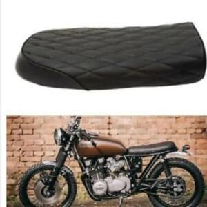 Motorcycle Universal Classic Saddle Cafe Racer Seat for two person
