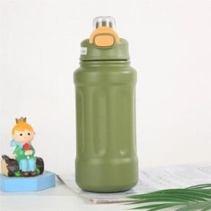 316 Stainless Steel Thermo Water Bottles Large 1000ml sukoki brand (Green)