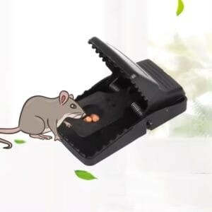 Best Seller Pest Control Catcher Automatic Spring Reusable Plastic Black Rat Mice Mouse Traps pack of 1