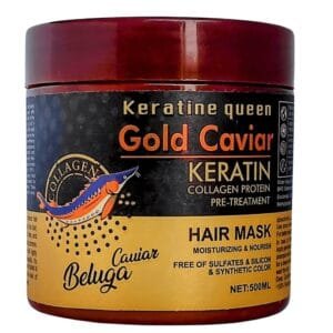 Gold Caviar Hair Keratin Mask by Keratine Queen