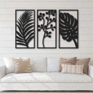 Leafs  Wall decorations stickers  MDF material