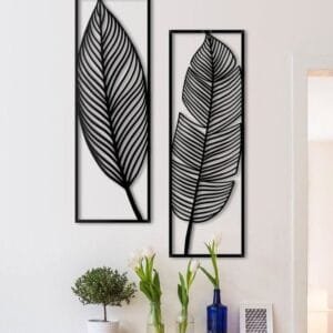 Leafs  wall decoration sticker   MDF material