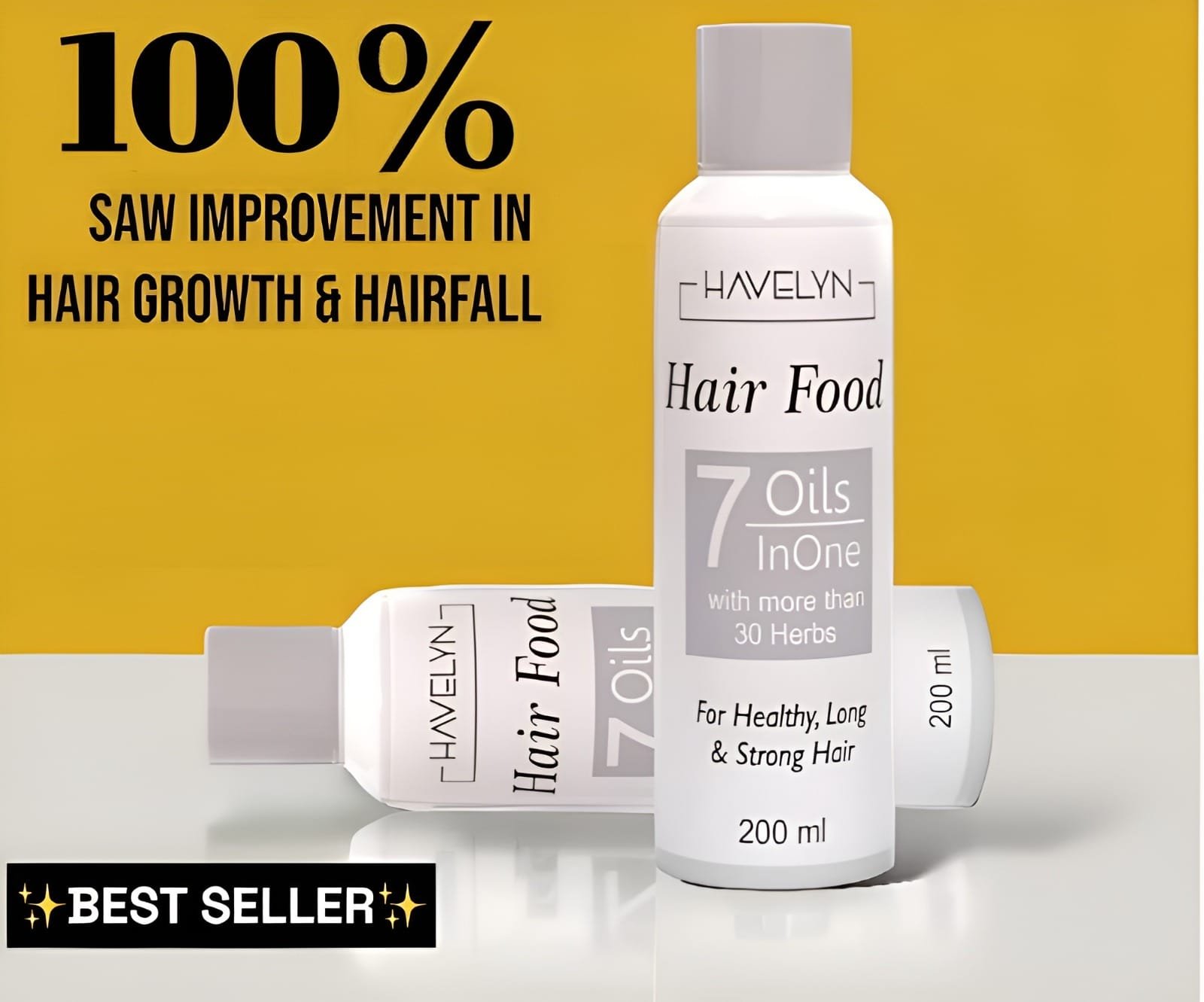 Hair Food Oil - 200ml | Enhance Your Beauty with Healthier, Stronger Hair | Hair Fall - Image 4