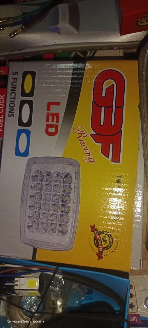 New 5 function Led headlight 15 led fog bike headlight super bright FOR CD 70 &125 - Image 2