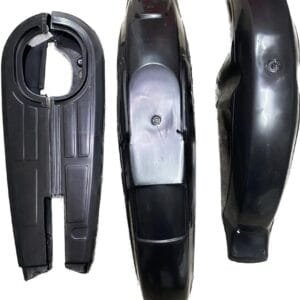 Black plastic mudguardand chain cover For All 70cc bikes genuine fitting unbreakable rust proof Make with pure material