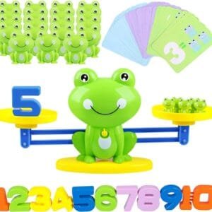 Frog Balancing Weight Machine with Mental Math Kit | Cool Math Games,Fun Interactive Children's Birthday Gifts, STEM Learning Education Kids Preschool Toys for Boys Girls