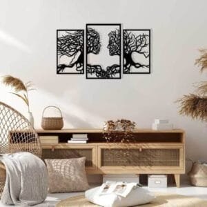 Tree of Life Our Roots Wooden Wall Decoration Gift Ideas 3 Pieces Modern Woman Man Home Decor Office Living Room Bedroom Kitchen Encanto Poster New Nordic Style Art Stylish Ornament Painting Souvenirs