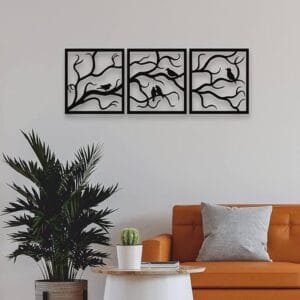 Flowers And Birds Wall Decoration, Wall  Art, Scene Decoration, Room Decoration, Suitable For Home Living Room Bedroom Kitchen Indoor And Outdoor Walls